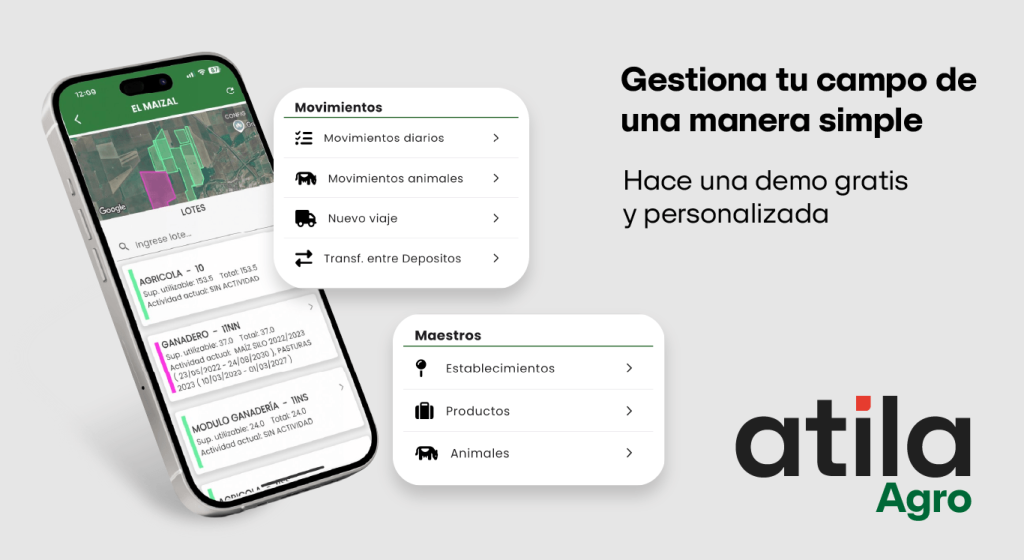 Software Atila Agro para digitalizar el campo desde el celular